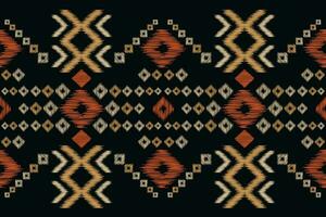 etnisch ikat kleding stof patroon meetkundig stijl.afrikaans ikat borduurwerk etnisch oosters patroon zwart achtergrond. abstract, vector, illustratie.voor textuur, kleding, sjaal, decoratie, tapijt, zijde. vector