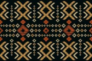 etnisch ikat kleding stof patroon meetkundig stijl.afrikaans ikat borduurwerk etnisch oosters patroon zwart achtergrond. abstract, vector, illustratie.voor textuur, kleding, sjaal, decoratie, tapijt, zijde. vector