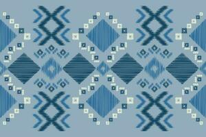 etnisch ikat kleding stof patroon meetkundig stijl.afrikaans ikat borduurwerk etnisch oosters patroon marine blauw achtergrond. abstract, vector, illustratie.voor textuur, kleding, sjaal, decoratie, tapijt, zijde. vector