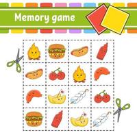 geheugenspel voor kinderen vector