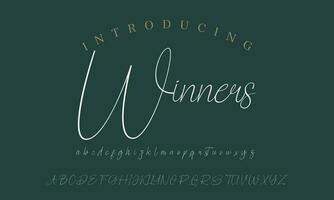 handtekening doopvont schoonschrift logotype script borstel doopvont type doopvont belettering handgeschreven vector