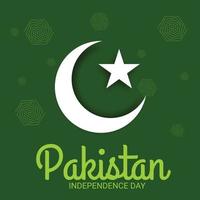 vectorillustratie van een achtergrond voor de onafhankelijkheidsdag van pakistan vector