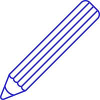potlood gereedschap blauw lineair stijl icoon. vector