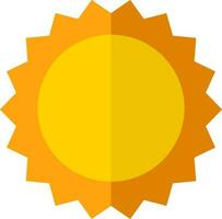 geïsoleerd zon icoon of symbool in vlak stijl. vector