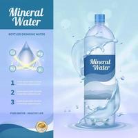 drinkwater reclame samenstelling vectorillustratie vector