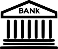 bank, minimalistische en gemakkelijk silhouet - vector illustratie