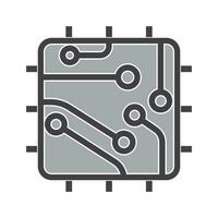 chip processor icoon vector