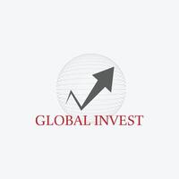 investering logo sjabloon, investering bedrijf. financieel adviseurs markt grafieken logo abstract vector sjabloon ontwerp, globaal, investeringen