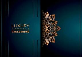 luxe mandala achtergrond sier, arabesk stijl met gouden arabesk patroon stijl. decoratief mandala ornament voor afdrukken, brochure, banier, omslag, poster, uitnodiging kaart vector