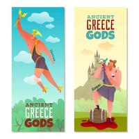 oude griekenland goden banners vector illustratie