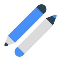 een icoon ontwerp van lip potloden vector