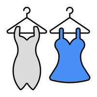 mooi ontwerp icoon van dameskleding vector