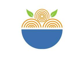 noodle logo sjabloon, Chinese voedsel vector ontwerp, vector illustratie