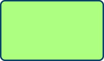 geïsoleerd rechthoek icoon in groen kleur. vector