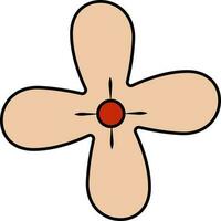 illustratie van osmanthus bloem icoon in vlak stijl. vector