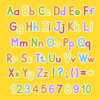 Engelse alfabet vector set