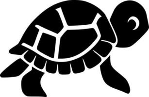 schildpad, zwart en wit vector illustratie