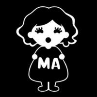 mama mini - hoog kwaliteit vector logo - vector illustratie ideaal voor t-shirt grafisch