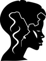 Afrikaanse, minimalistische en gemakkelijk silhouet - vector illustratie