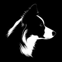 grens collie - hoog kwaliteit vector logo - vector illustratie ideaal voor t-shirt grafisch