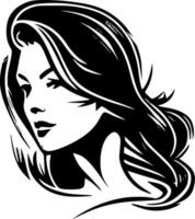 Dames - minimalistische en vlak logo - vector illustratie