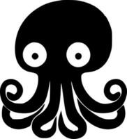 Octopus - minimalistische en vlak logo - vector illustratie