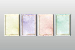 aquarel handgeschilderde achtergrond textuur set vector