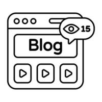 een icoon ontwerp van web blog vector