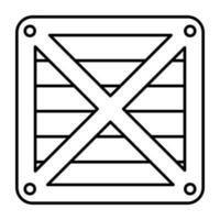 een uniek ontwerp icoon van houten doos vector