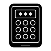 modern ontwerp icoon van mobiel patroon slot vector