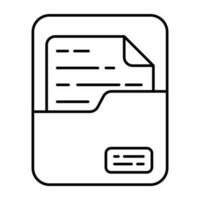 bewerkbare ontwerp icoon van document geval vector
