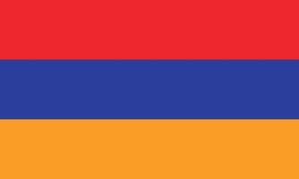 vector illustratie van de vlag van Armenië