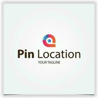 vector creatief pin plaats logo ontwerp sjabloon