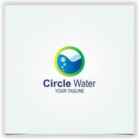 vector cirkel water logo ontwerp