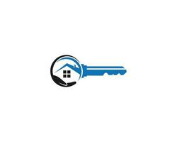 reeks van sleutel huis vector logo sjabloon. echt landgoed, sleutel of huis modern, gemakkelijk en schoon ontwerp.