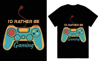 ID kaart liever worden gaming t-shirt ontwerp vector