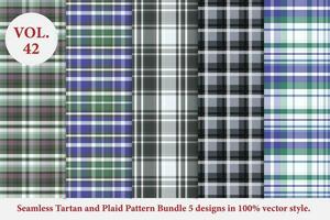 tartan plaid patroon buffel vector, stof achtergrond behang vector