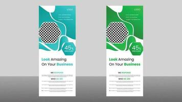 zakelijke roll-up banner vector