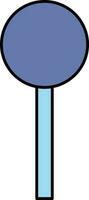 lolly icoon in blauw kleur. vector