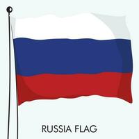 een vlag van Rusland vector vector illustratie sjabloon banier Rusland nationaal dag en onafhankelijkheid dag banier ontwerp