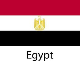 nationaal vlag icoon Egypte vector