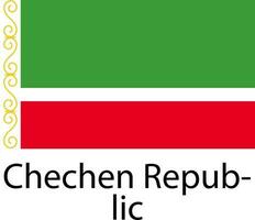 nationaal vlag icoon Tsjetsjeens republiek vector