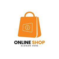 online winkel logo ontwerp vector sjabloon