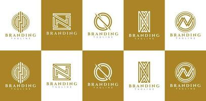 meetkundig lijn brief n logo ontwerp branding. modern eerste n logo vector