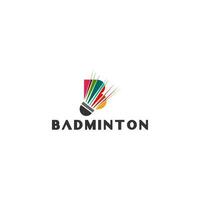b shuttle badminton logo ontwerp vector