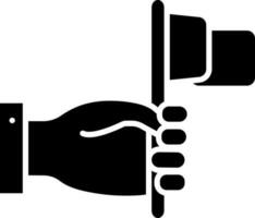 illustratie van hand- Holding vlag icoon vector