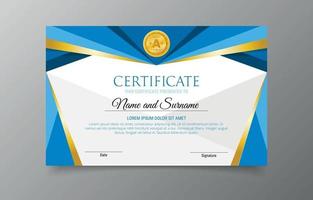 school certificaat platte ontwerpsjabloon vector