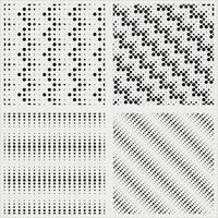 naadloze zwart-wit polka dot patroon vector