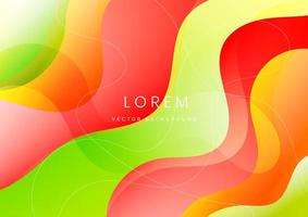abstracte achtergrond kleurrijke dynamische vloeibare vorm banner ontwerp vector