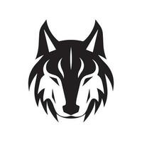 wolf hoofd logo, wolf icoon, wolf illustratie ontwerp, wolf minimaal logo ontwerp vector